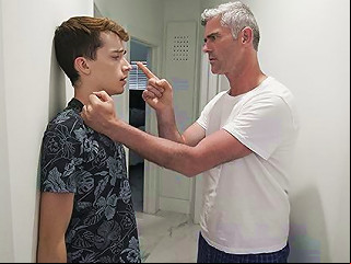 Familydic Strict Stepdad Disciplines His Boy With Hard Dick